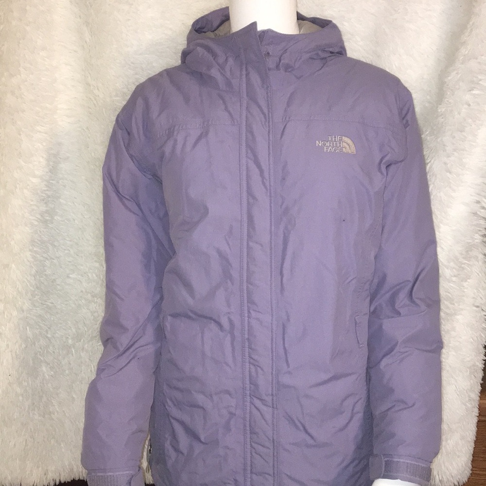 North face jacket purple
